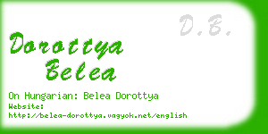 dorottya belea business card